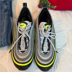 Nike Air Max 97 Black and Neon Yellow Sneakers